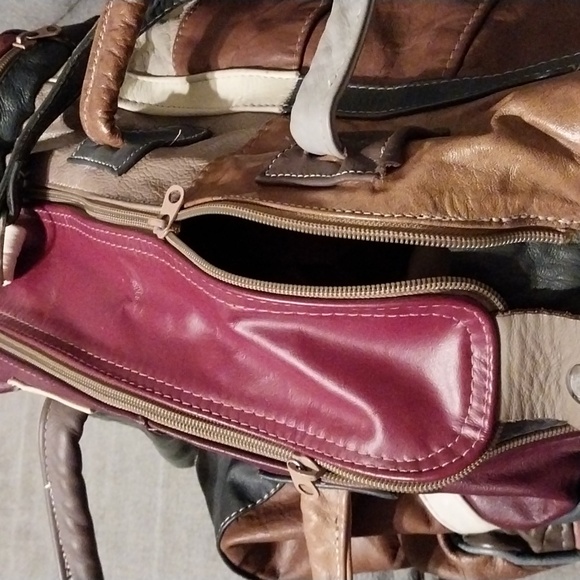Vintage leather duffle bag - Picture 9 of 13